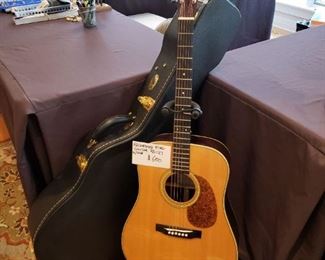 Recording King acoustic guitar w/ case