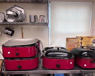 Set of large crock pots- all items sold separately 