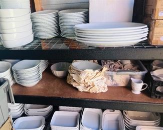 About half of white dishes available 