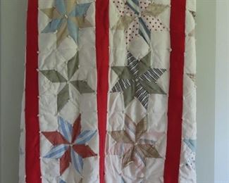 Handmade patchwork quilt.