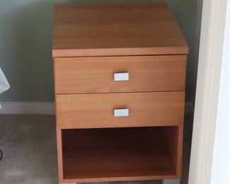 One of two nightstands.