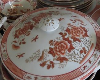 71 piece bone china dinner service, hand painted form Stanley, Hong Kong.