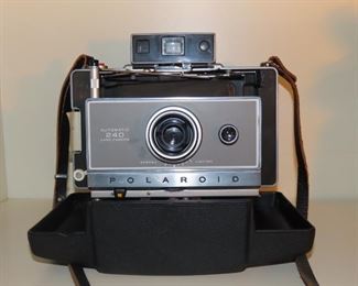 Vintage Polaroid camera.