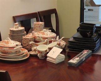 Bone china dinner sets.