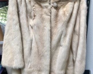 White mink jacket