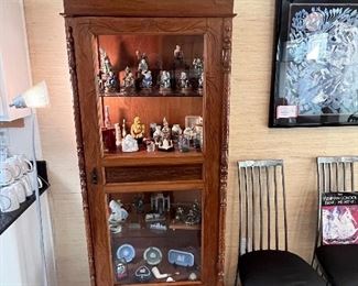 A carved Chinese Display Cabinet