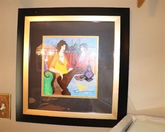 ITZCHAK TARKAY "At The Port"  Serigraph