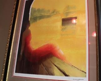 Emile Bellet D'or et de Reve Serio Lithograph Mediterranean 