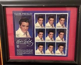 Elvis Presley framed 25th anniversary collection