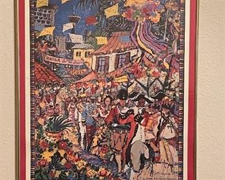 San Antonio poster framed