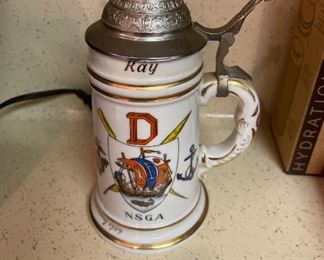 1958 NSGA Stein Germany with roster and lady lithopane underneath