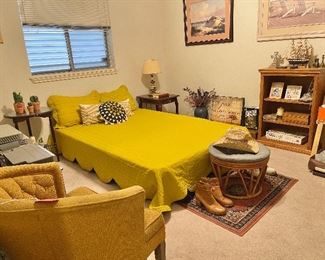 colorful bedding and pillows