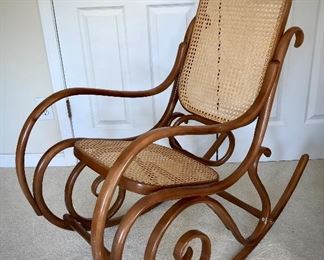 Bentwood and Cane Rocking Chair 