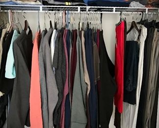 Closets Full of Men's Clothing Sizes XL-XXL and Women's Clothing Sizes L 14-16, Some Petite