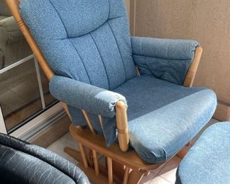 Dutailier Glider Chair and Ottoman