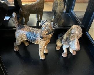 Cast iron doorstops.