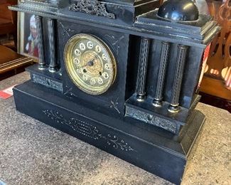 French marble clock.