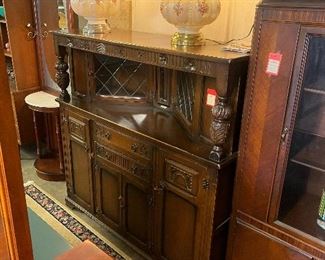 Vintage Jacobean sideboard.