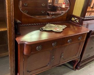Antique English sideboard.