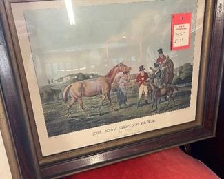 Vintage equestrian print.