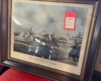 Vintage equestrian print.
