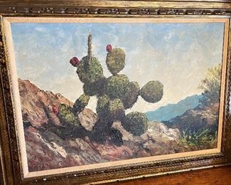 Western oil on canvas.