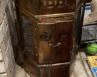 Vintage brass & glass tea cart in my house 45 years$300