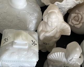 White porcelain extra large pedestal cake plate spanish lace top relief $45 others items $10-35