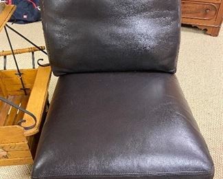 BUY IT NOW! $200 Leather Slipper Chair (part of a sectional sofa)