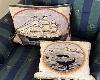 Nautical Needlepoint Pillows