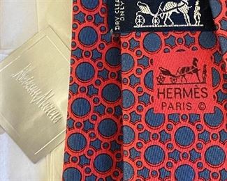 Hermes Men's Silk Tie