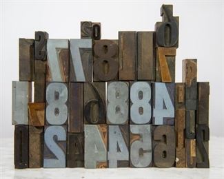 Letterpress Number Stamps