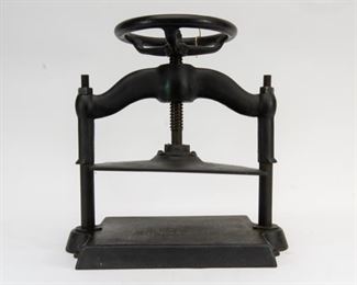 Cast Iron Book Press