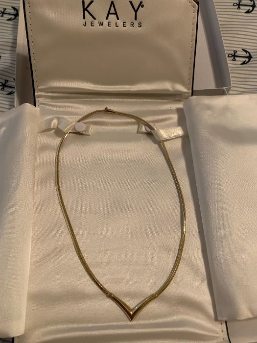 14-karat gold necklace 