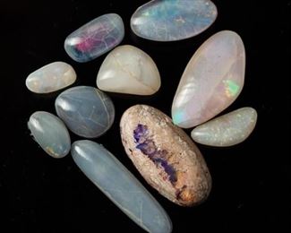 Fire Opal, Mexican Galaxy and Milky Opals (10)
