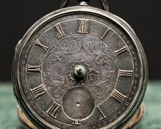 1840 Sterling Silver London Pocket Watch
