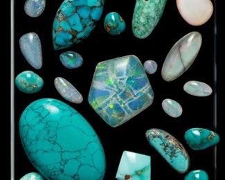 Turquoise & Opal Cabochons
