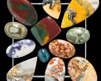 Colorful Jasper Cabochons - Tiffany, Bumblebee+
