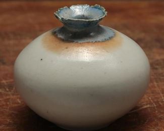Hand Thrown Small Pottery Jar By Local Artist Ivey
