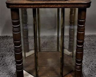 Antique McNulty Glass Ballot Box
