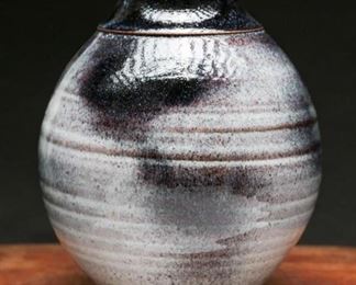 Signed Glazed Art Pottery Vase
