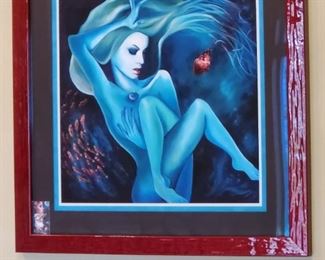 Signed by the Artist Emily Wenner - The Granddaughter of our client. 
