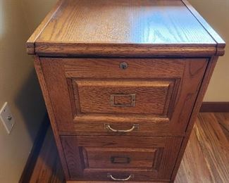 Wood Filing Cabinet