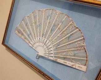 Antique Framed Fan