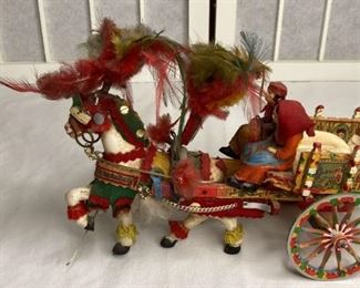 010 Vintage Sicilian Parade Horsecart Souvenir