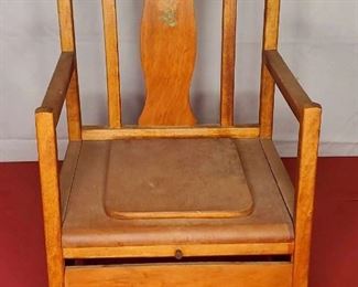 Vintage Childs Potty Chair