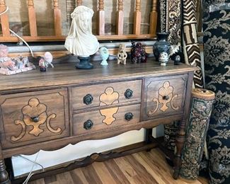 Vintage wood sideboard