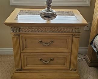 American Signature Nightstand with marble top