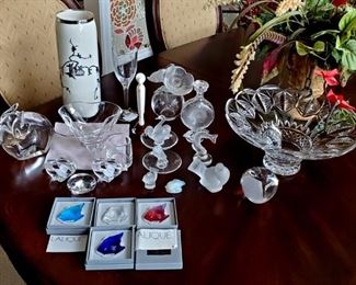 Lalique, Steuben & Waterford Crystal