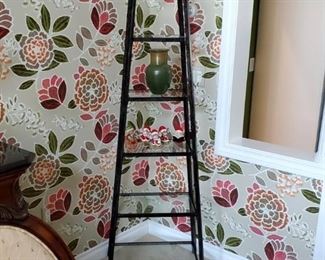 Glass & Metal Etagere, there are (2) of these. 